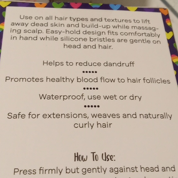 PEACE*LOVE*PRIDE- 2PK Scalp Massages (Purple/Yellow) - Picture 5 of 6